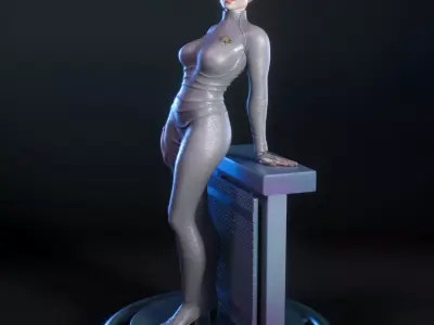 Seven of Nine from Star Trek Voyager 3D print model
