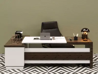 MSK - Office Furniture 01 3D model