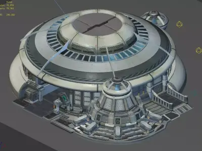 Mechanical Building - Stadium 3D model