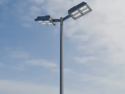 LED Floodlight for Court 3D model