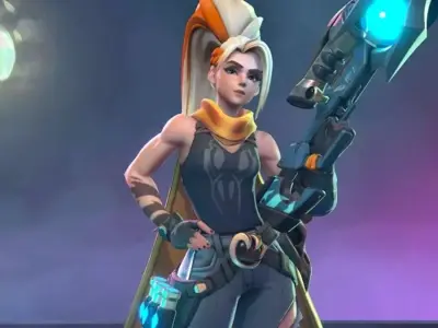 Stylized Anime Female Character PBR 3D Avatar for Sci-Fi and VR 3D model