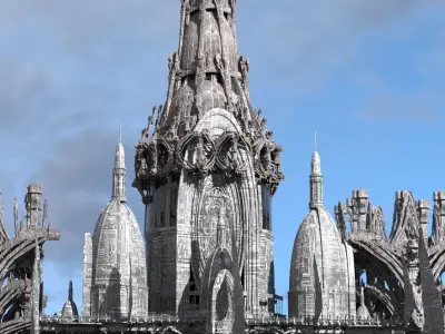 Ancient Dagoth Royal tower 3D model