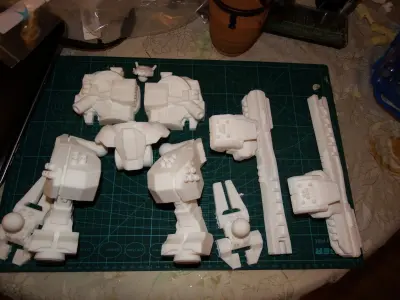 28mm Heavy Support Mech Kit - Surge 3D print model