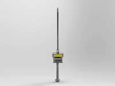 Crystal Sword Low-poly 3D model