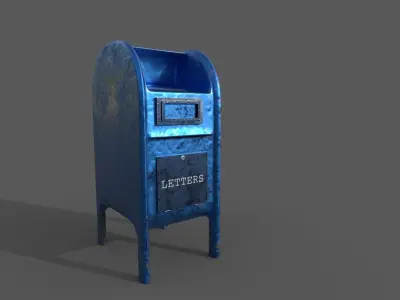 Mail Boxes Pack Low-poly 3D model