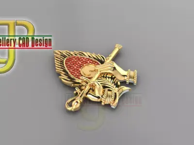 FETHER PENDENT 3D print model