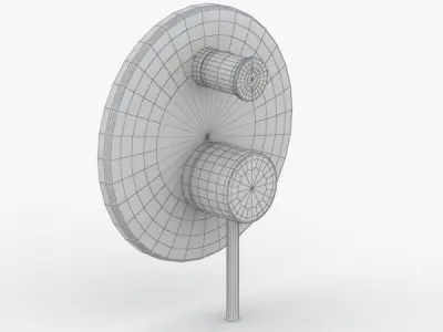 1658 - Water Tap Low-poly 3D model