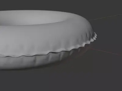 Realistic Inflatable Pool Rings Pack 3D model