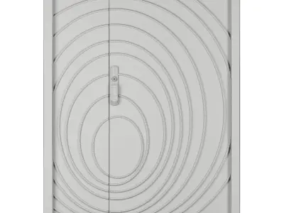Entrance door set222 3D model