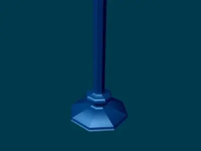3D Lamp street 3D model