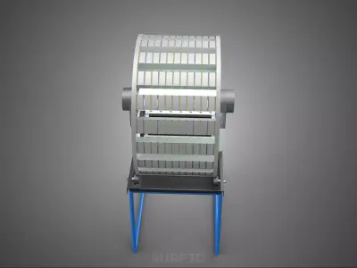 CIRCULAR ROTARY HYDROPONIC SPIN GARDEN PLANT FARM SYSTEM WHEEL 3D model