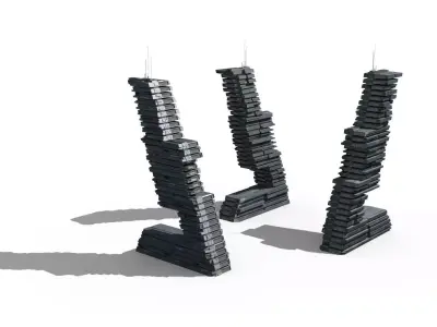 Sci-Fi Skyscraper  3D model