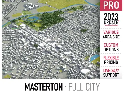 Masterton  Low-poly 3D model