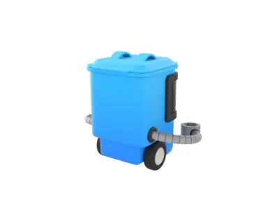 Character317 Trash Can Robot 3D model
