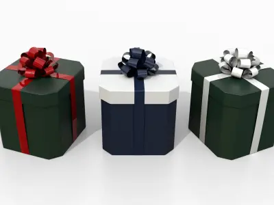 Gift Boxes - Signature Styles with Tied Ribbon Rosette 