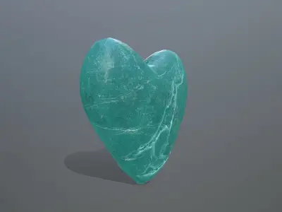 Broken Heart 12 Low-poly 3D model