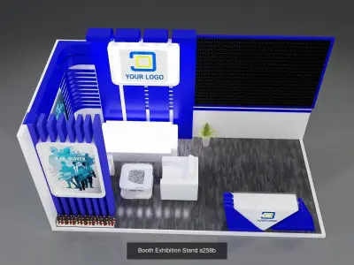 Booth Exhibition Stand G36 3D Model Pack