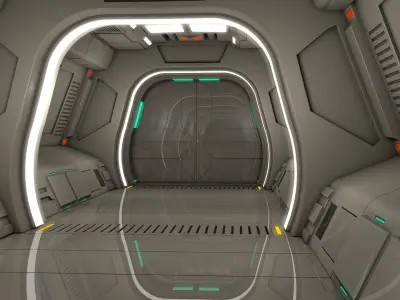 Sci Fi Corridor 3D model