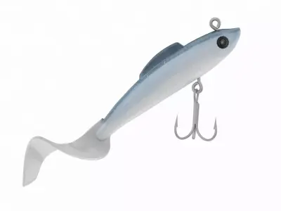 Facikono Lures for Bass Jig Head Soft Swimbait 3D model