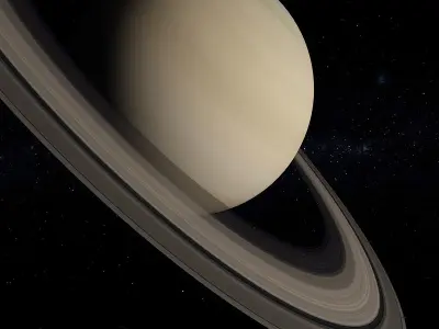 Saturn Scene 3D model