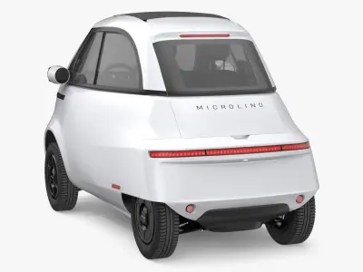  Microlino Urban Electric Microcar White 