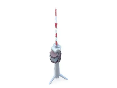 Telecommunication Tower 02 3D model