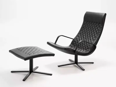 DS 51 26 Armchair  DS 51 05 Footstool 3D model
