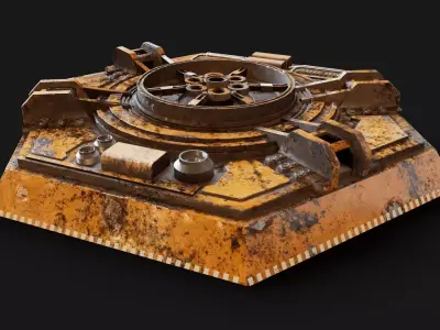 Sci-fi detail 02 3D model