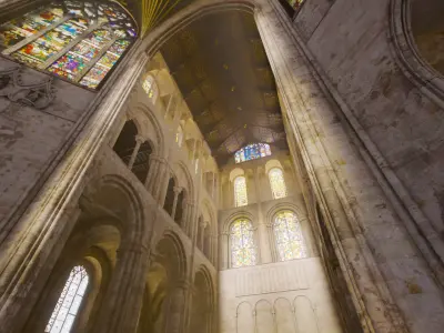 Cathedral FULL Transept  Low-poly 3D model