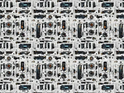20 Seamless Sci-fi Patterns - Modular Texture Texture