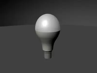 BULB LIGHT Low-poly 3D model