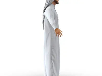  Arab Man Rigged for Cinema 4D 