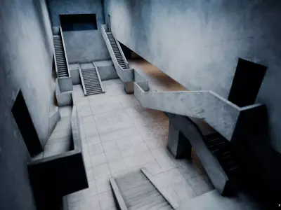 VR Room Low-poly 3D model purchase