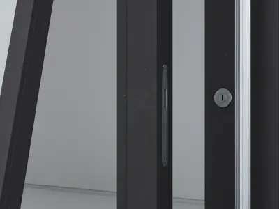 Aluminium door 317 3D model