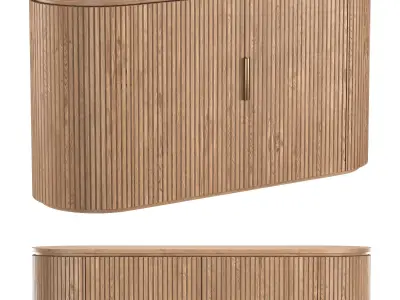 BYRON DOUBLE-DOOR SIDEBOARD 3D model