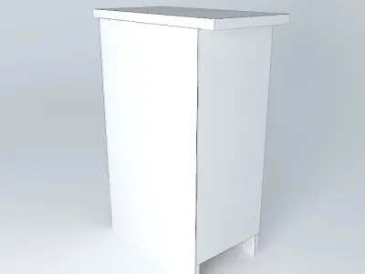 Cabinets cabinet with orange door Free 3D model