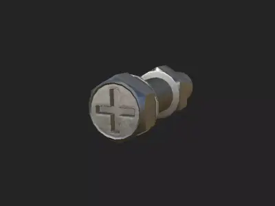 Game-Ready Fire Hydrant Low-poly 3D model
