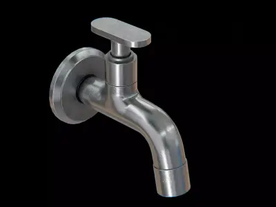 Compression Tap Low-poly 3D model