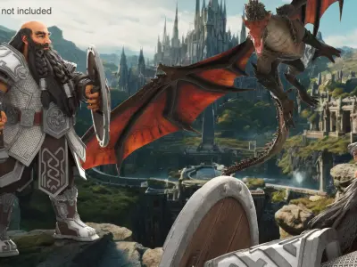  Game Dwarf Character in Chainmail Rigged 