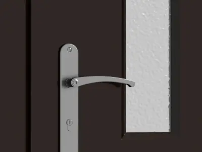 Plastic door 07 3D model