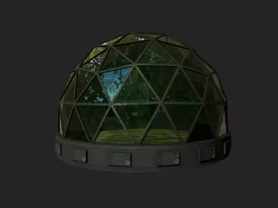 Bio Dome Low-poly 3D model