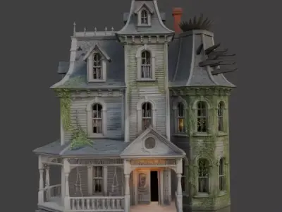 Haunted House 3d Model 3D model