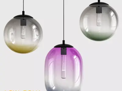 Calanze chandelier 3d model Low-poly 3D model