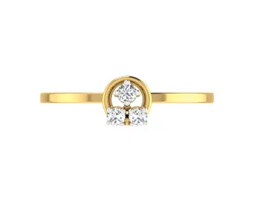 Women Ring Render 3dm STL OBJ FBX  3D print model 14