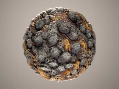 10 Materials Lava Seamless PBR Volume 2 Texture