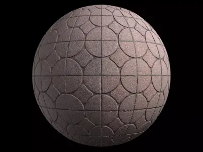 Red patterned tiles Texture