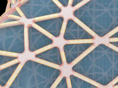 Morpheus Hotel Zaha Hadid Architects with GH script  3D model