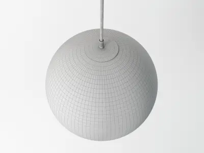Black Globe Pendant Light 3D model