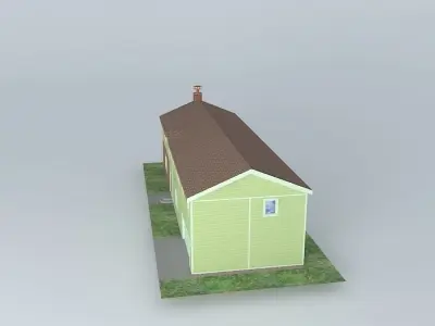 Modular house Free 3D model