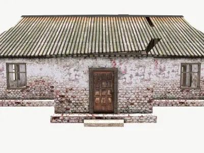 Old House 02 Low-poly 3D model